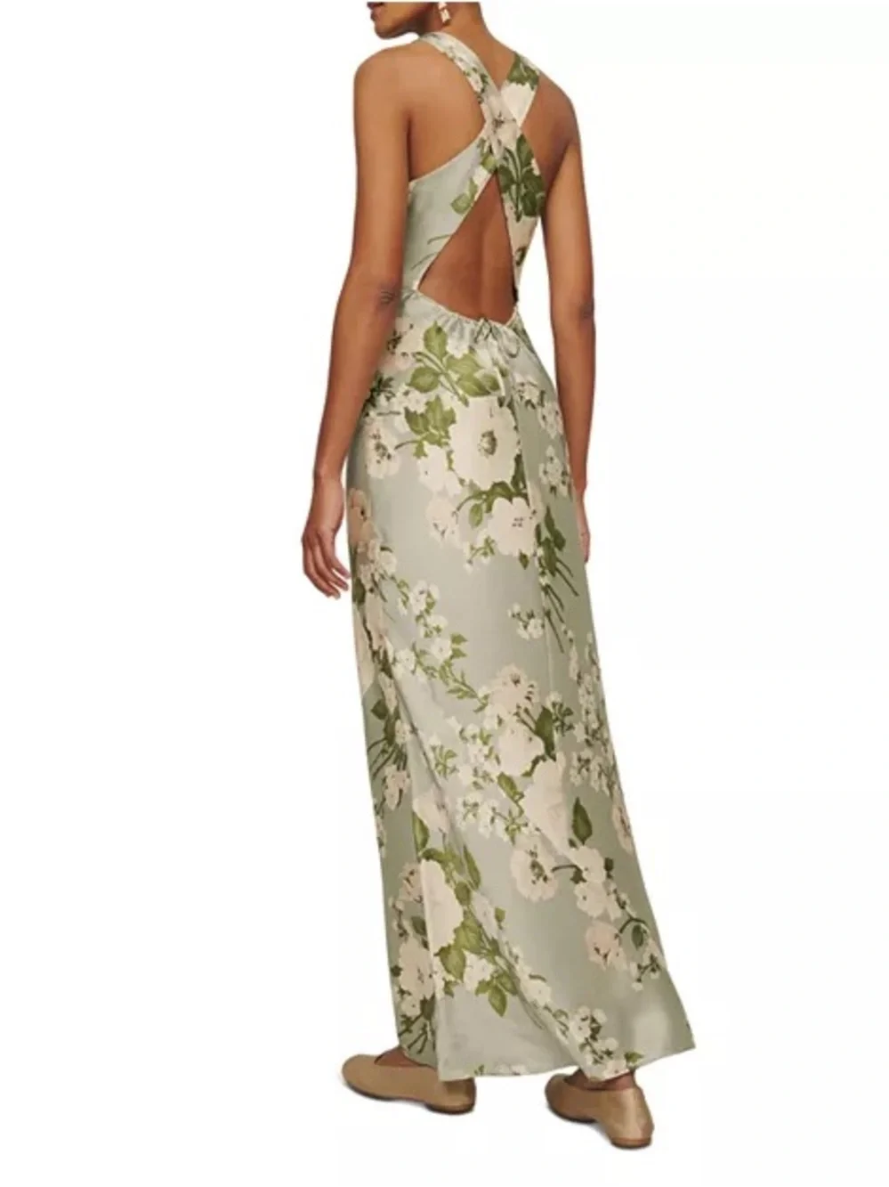 Reformation Reformation Anaiis Silk Dress - Picture 5 of 7